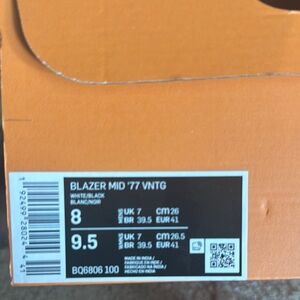 Brand new Nike Blazer Mid '77 VNTG Sneakers men’s 8 women’s 9.5